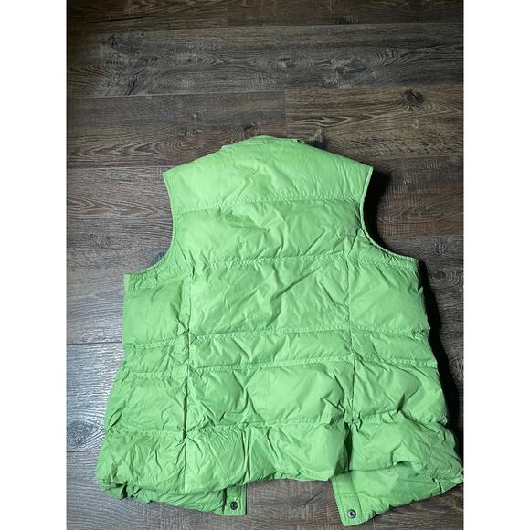 Lands End Women's Green Quilted Puffer Down Vest Coat Jacket Size Medium 10-12 - Picture 5 of 5